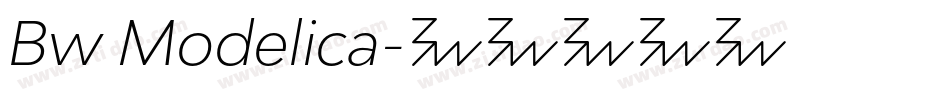 Bw Modelica字体转换